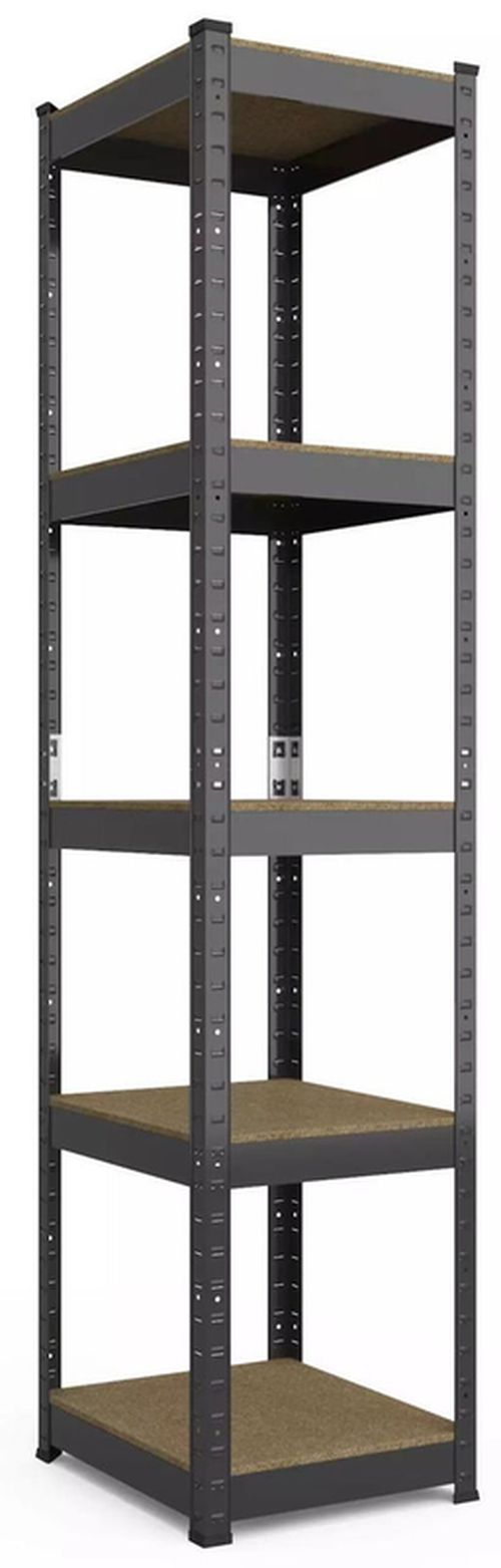 cumpără Raft de depozitare Nex Home Raft metalic Budget 1800x400x400mm, 5 rafturi MDF, antracit în Chișinău 
