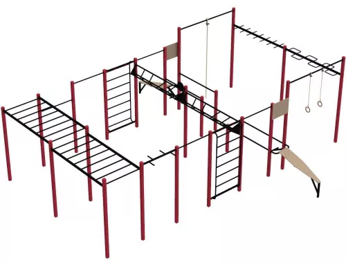 купить Уличный тренажер Kidigo WorkOut 6 (21261) в Кишинёве 