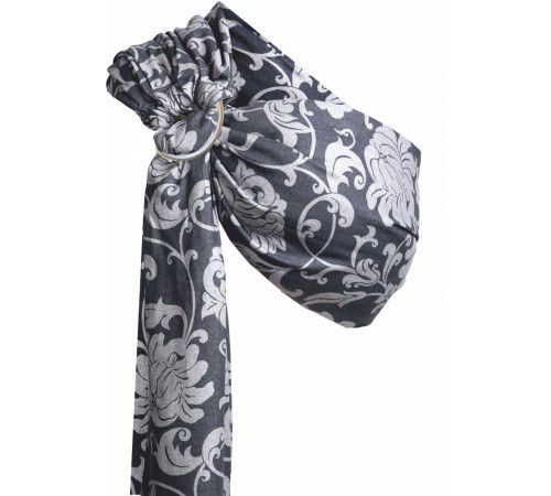 Слинг Womar Zaffiro Hug Me Grey Flowers 