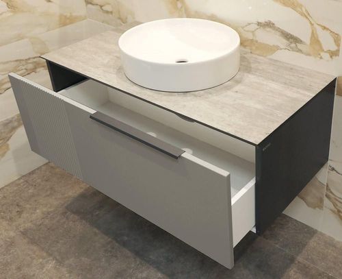 купить Шкаф под умывальник Bayro подвесной Torino 1000 под столешницу light grey в Кишинёве 