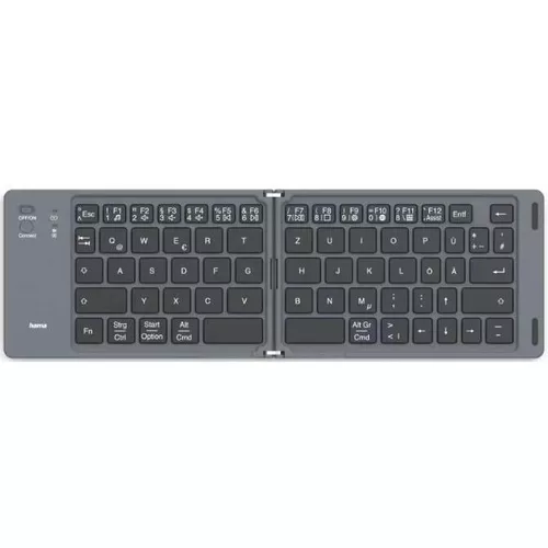купить Клавиатура для Смарт ТВ Hama 125136 "Travel 450" Bluetooth® Mini Keyboard, Folding, Wireless, Blk, Qwertz De в Кишинёве 
