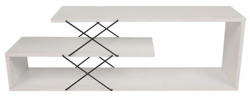 купить Тумба напольная для TV Trendy Zigzag, Alb 120x40x30cm в Кишинёве 