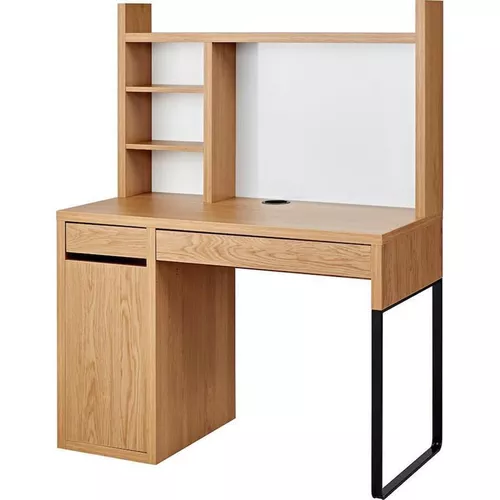 купить Офисный стол Ikea Micke cu unitate suplimentara 105x50 (Aspect Stejar) в Кишинёве 