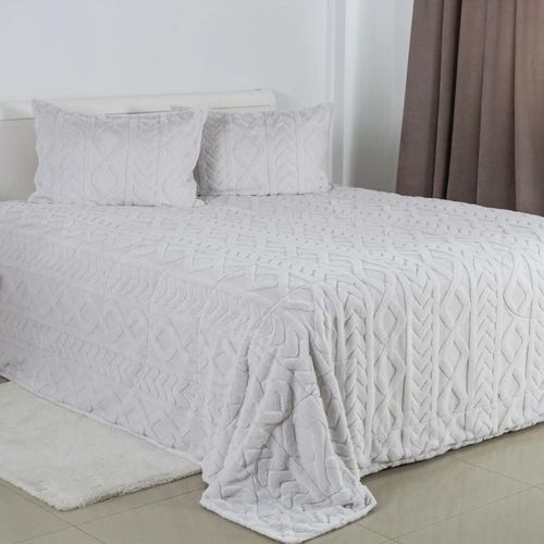 купить Домашний текстиль Relaxe Home 024557 Cuvertura Soft Angora 240x260 Light Grey в Кишинёве 