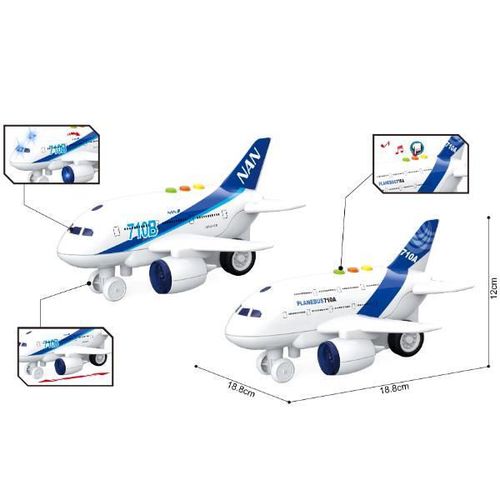 cumpără Mașină Wenyi WY710-6 1:200 Avion cu fricțiune (lumini /sunete), as. în Chișinău 