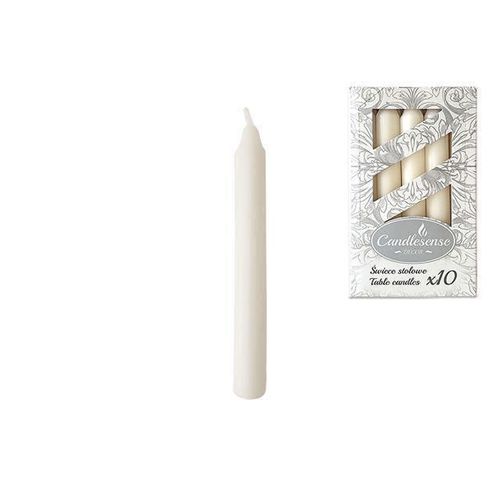 купить Декор Promstore 45328 Zniczplast Набор свечей Decor 10шт, 17cm, 6часов, белые в Кишинёве 