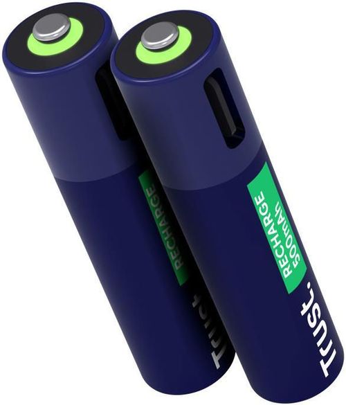 cumpără Acumulator Trust TR25585 USB-C Rechargeable Battery AAA 500 mAh, 2 Pack în Chișinău 