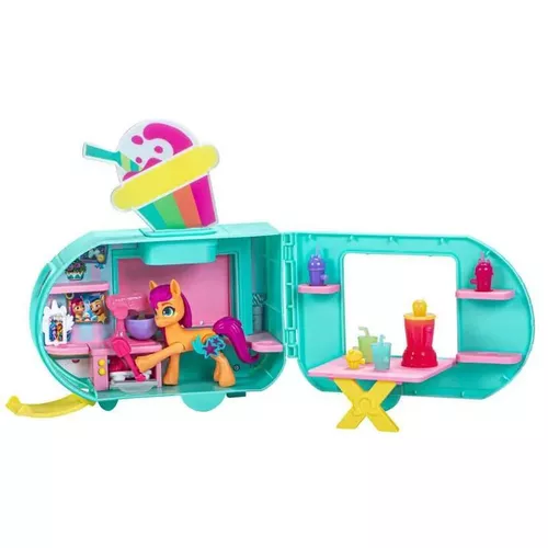 купить Игрушка Hasbro F6339 MLP Фигурка пони Playset Sunny Starscout Smoothie Truck в Кишинёве 