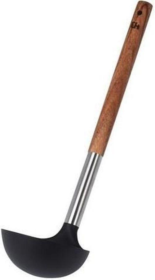 купить Половник кухонный Excellent Houseware 41475 31cm, нейлоновый с деревянной ручкой в Кишинёве 