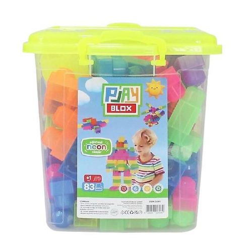 купить Конструктор miscellaneous 3080 Găleată cu blocuri neon Play Blox, 83 piese в Кишинёве 