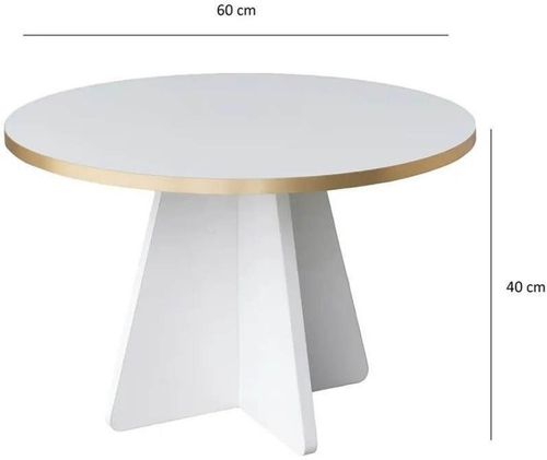 купить Журнальный столик Trendy Грибной, золотой, ореховый v2 в Кишинёве 