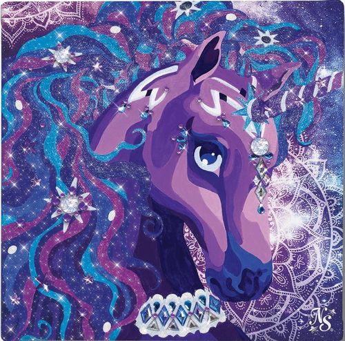 купить Набор для творчества Nebulous Stars 11421 Paint-by-Number on Canvas - Nebulia & Horse в Кишинёве 