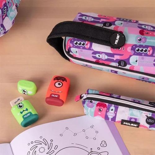 купить Школьный пенал Milan 08872ALN2 Penar Aliens (4 compart., echipat) в Кишинёве 