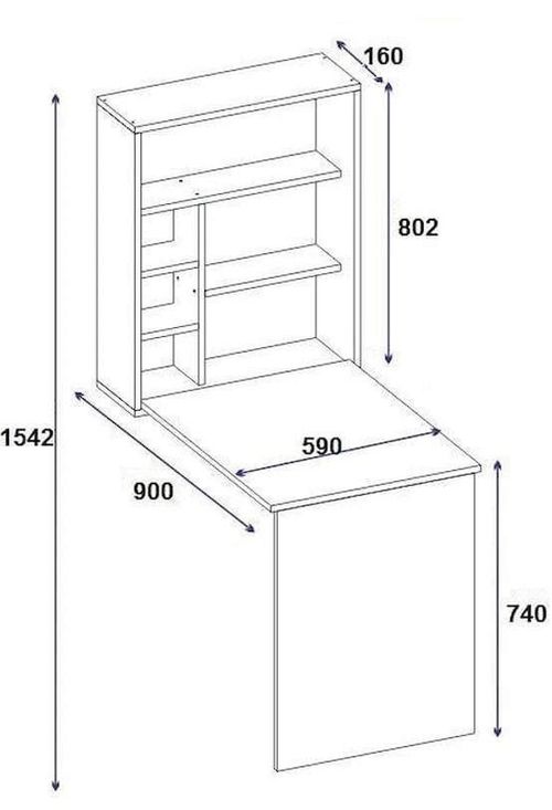 купить Офисный стол Trendy Sedir, Antracit в Кишинёве 