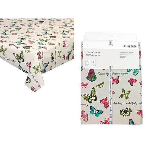 купить Домашний текстиль Tognana 51503 Скатерть 140x240cm Butterfly, 100% х/б в Кишинёве 