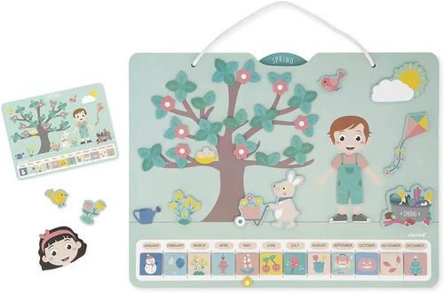 купить Развивающая доска Janod J05464 Calendarul anotimpurilor Engleza в Кишинёве 