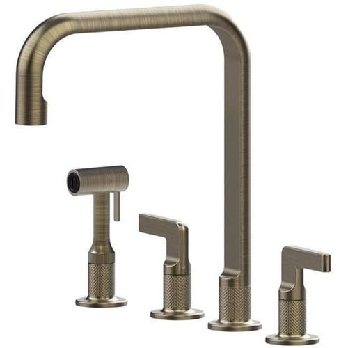купить Смеситель кухонный Gessi 58703-713 Inciso Antique Brass в Кишинёве 