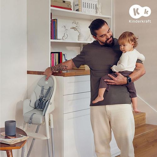 купить Стульчик для кормления KinderKraft KHDINN00BEG0000 Dinnly beige в Кишинёве 