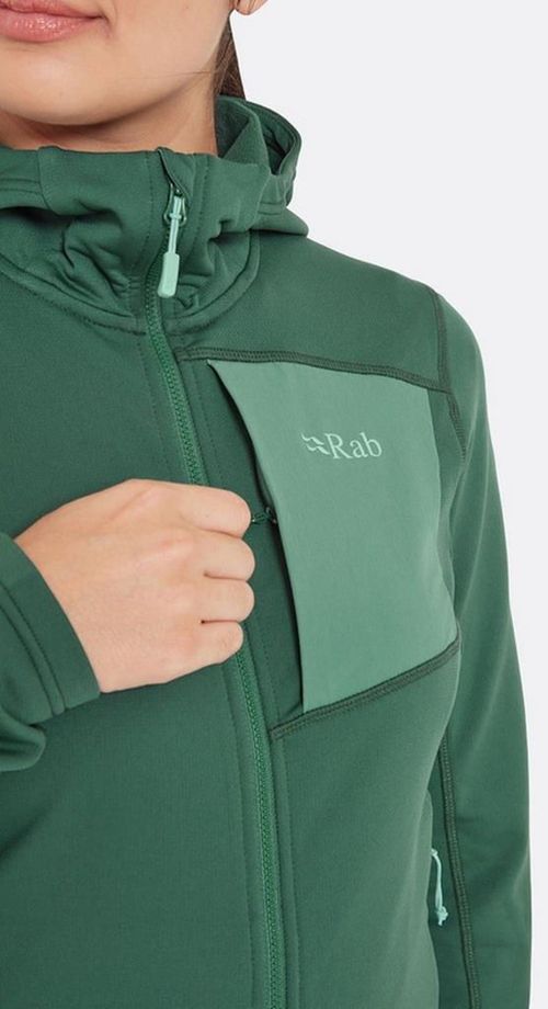 cumpără Îmbrăcăminte sport Rab Jacheta dame Superflux Hoody Green Slate 08 (QFG-14-GNS-08) în Chișinău 
