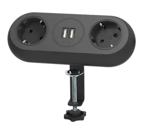 купить Фильтр электрический ORNO ORAE13133GSB 2 prize + 2 USB 1.4M NEGRU в Кишинёве 