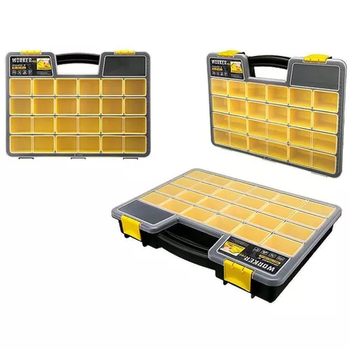 купить Короб для хранения Бытпласт 54518 Organizator Worker Pro 39x29.5x6cm gri/galben в Кишинёве 