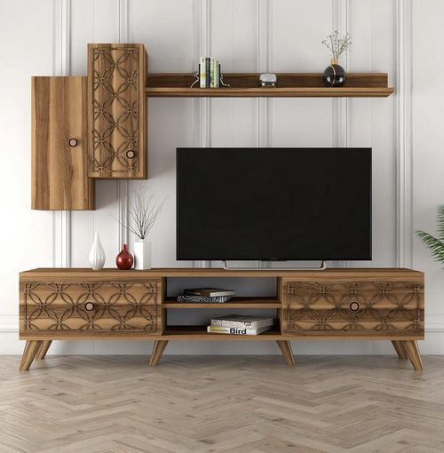 cumpără Set mobilă living Trendy Clasa S, Nuc 180x44x35cm în Chișinău 