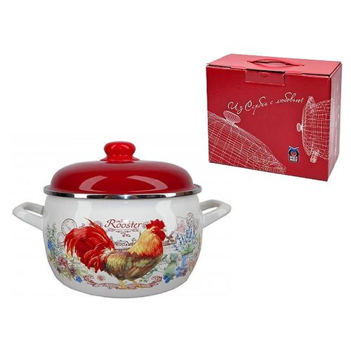 cumpără Cratiță Metalac 57029 Cratita emailata Сocosul de aur 16cm, 2.2L, capac din metal în Chișinău 