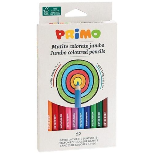 cumpără Set de creație Primo Crafts 510MAXI12E Creioane Jumbo, 12 culori / 5,5 mm în Chișinău 