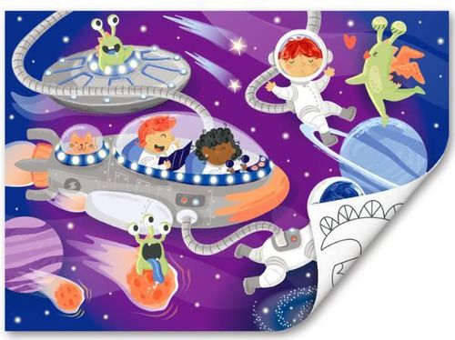 купить Головоломка Hape E1644 Puzzle 2 în 1 Prieteni cosmici в Кишинёве 