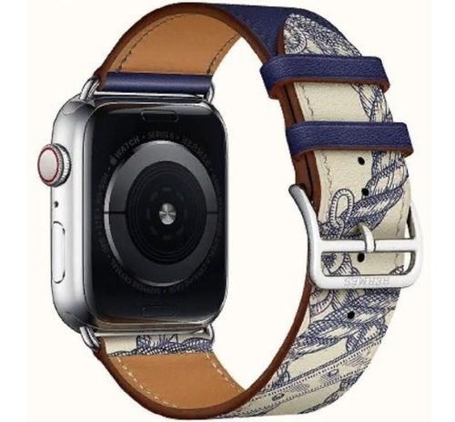 cumpără Curea VPG Rhea Series Real Leather iWatch Strap 38/40/41mm Blue în Chișinău 