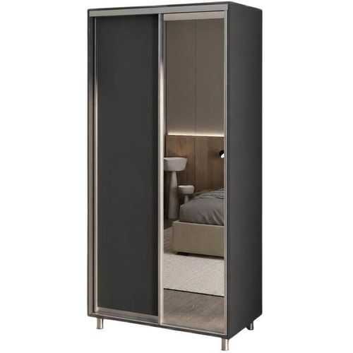 cumpără Dulap my-STYLE C10H2T02AM02-U22, 100x220, антрацит în Chișinău 