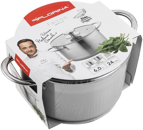купить Кастрюля Florina Falcon 24 cm 6 L в Кишинёве 