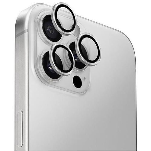 cumpără Sticlă de protecție pentru smartphone UNIQ Optix Aluminium Camera Lens Protector for iPhone 16 Pro/16 Pro Max, Sterling Silver în Chișinău 