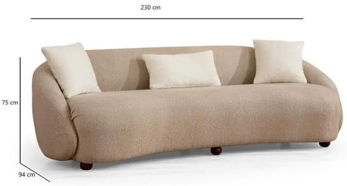 купить Диван Trendy Napoli Cappuccino (3 locuri) в Кишинёве 