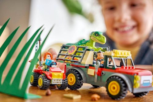 cumpără Set de construcție Lego 77978 Jurassic World Camion de transport pentru puiul de T. rex în Chișinău 
