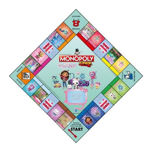 купить Настольная игра Winning Moves WM04157-ROM-6 Monopoly Junior, Gabby's Dollhouse (ro) в Кишинёве 