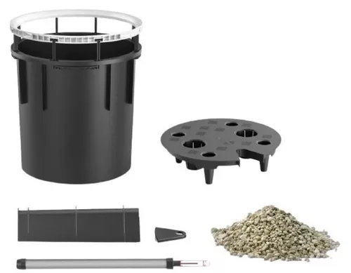 купить Цветочный горшок Lechuza Rondo Premium 40, Charcoal в Кишинёве 