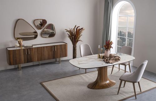 cumpără Comodă Pereflex Browni cu oglinda 232x81x47cm (080953) în Chișinău 