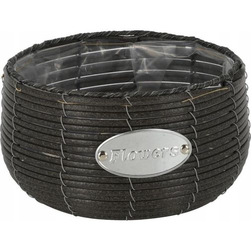 cumpără Ghiveci pentru flori ProGarden 50741.3 Ghiveci p/u flori D19cm, H13cm, ratan, grafit în Chișinău 