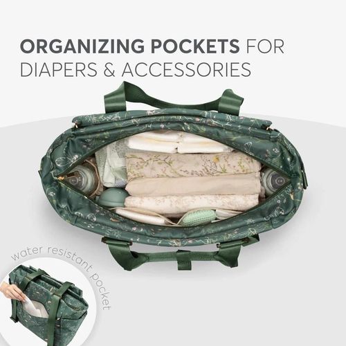 cumpără Geantă pentru mama Kikka Boo 31108020102 Geanta pentru mame Florence Secret Garden Green în Chișinău 