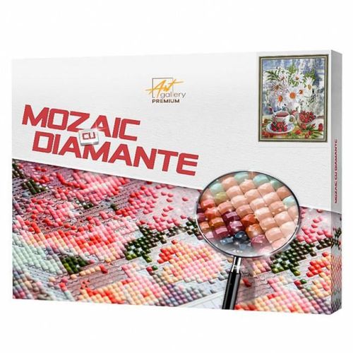 купить Картина по номерам Art Gallery QB205779 Mozaic cu diamante patrate 40x50cm Buchetel de la tara в Кишинёве 