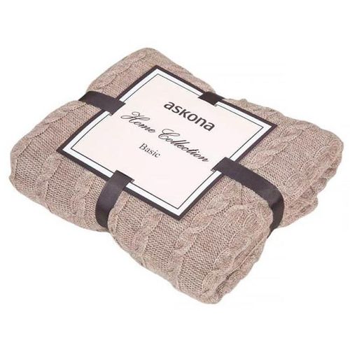 cumpără Textile de casă Askona Плед вязанный (квадрат) 130x170,лен în Chișinău 