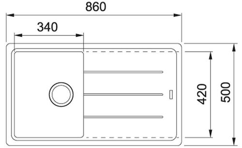 купить Мойка кухонная со смесителем Franke 114.0633.753 BFG 611-86 + Pola 1.0 Avena в Кишинёве 