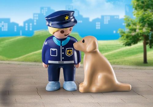 cumpără Jucărie Playmobil PM70408 Police Officer with Dog în Chișinău 