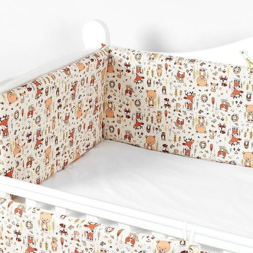 купить Бортик для кроватки PernaMea Forest Bej 120x60cm (PM.101755/11) в Кишинёве 
