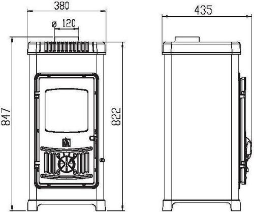 купить Камин конвекционный Plamen DORA 8 N в Кишинёве 