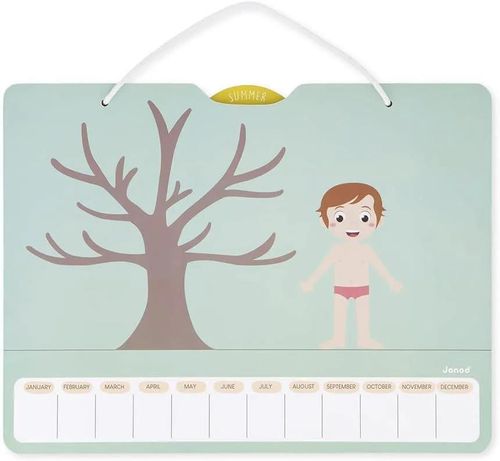 купить Развивающая доска Janod J05464 Calendarul anotimpurilor Engleza в Кишинёве 