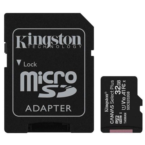 купить Флеш карта памяти SD Kingston SDCS2/32GB, microSD Class10 UHS-I + SD adapter, Canvas Select Plus в Кишинёве 