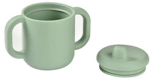 купить Посуда для кормления Beaba B913556 Set de masa silicon Essentials Grey/Sage Green в Кишинёве 