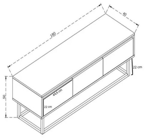 купить Тумба напольная для TV Trendy Tilsim 180 180x50x40cm в Кишинёве 